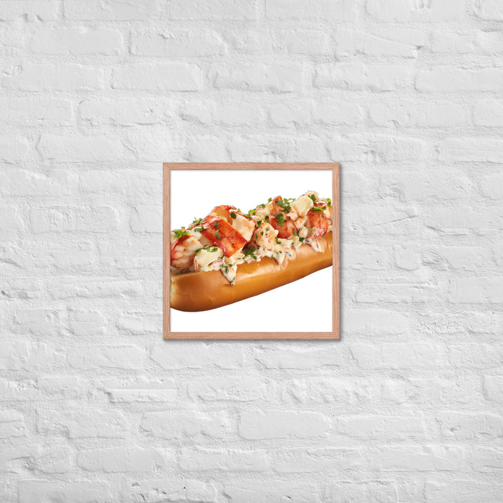 Garlic Butter Lobster Roll Framed poster 🤤 from Yumify.AI