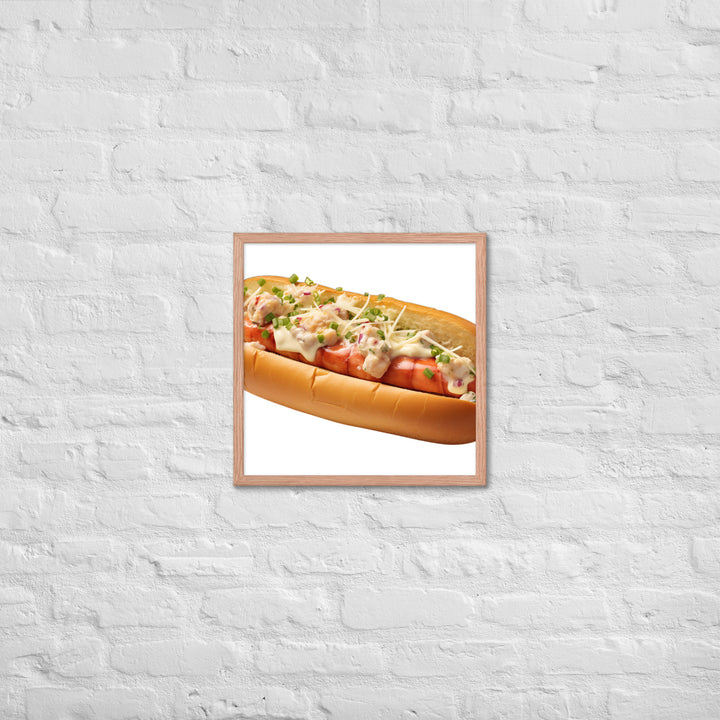 Classic Lobster Roll Framed poster 🤤 from Yumify.AI