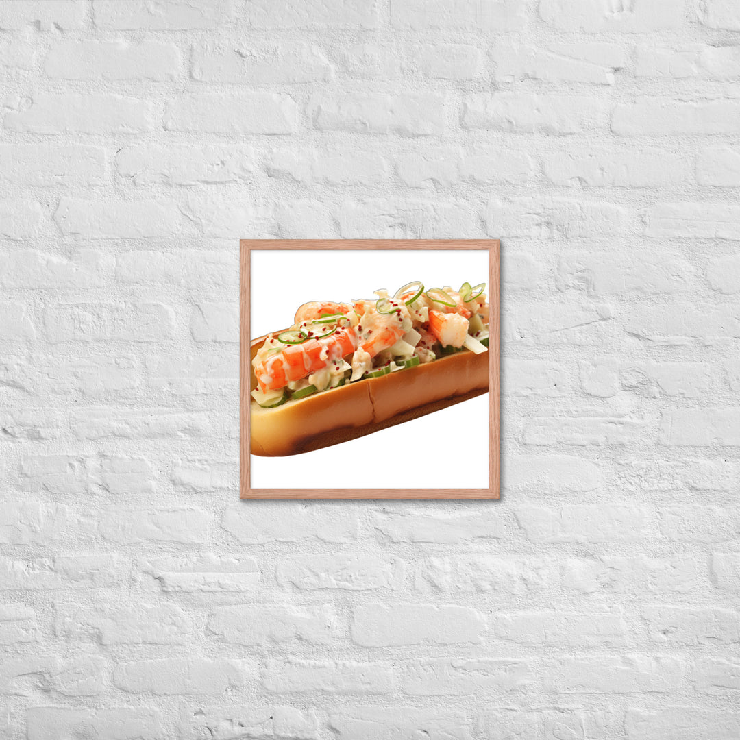 Classic Lobster Roll Framed poster 🤤 from Yumify.AI