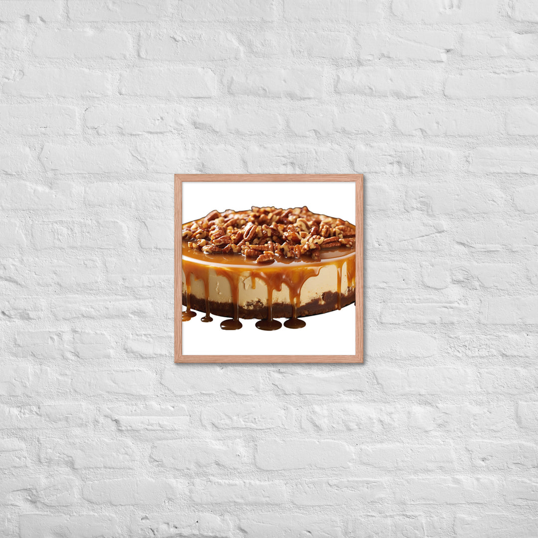 Salted Caramel Cheesecake Framed poster 🤤 from Yumify.AI