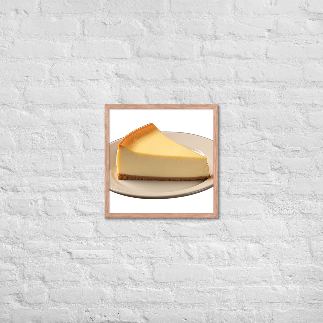 Classic New York Cheesecake Framed poster 🤤 from Yumify.AI