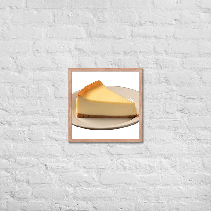 Classic New York Cheesecake Framed poster 🤤 from Yumify.AI