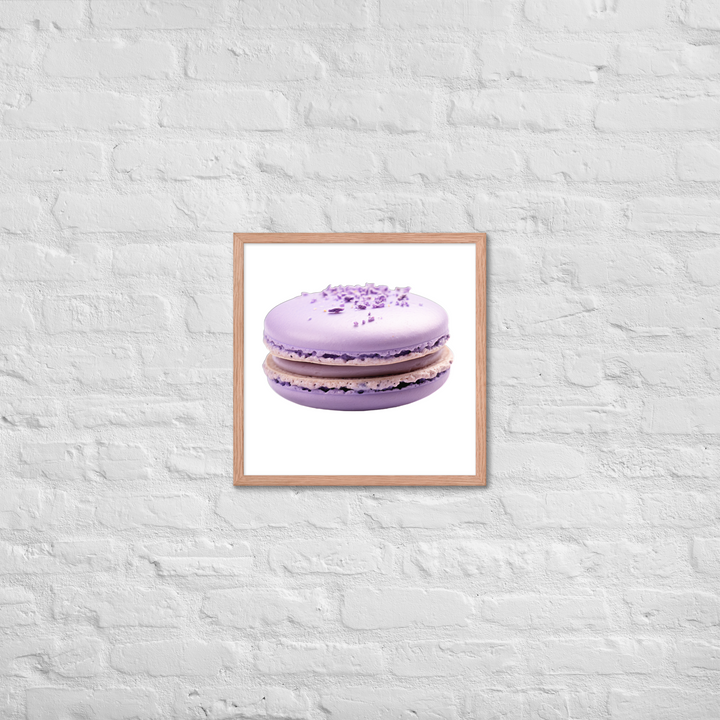 Lavender Macaron Framed poster 🤤 from Yumify.AI