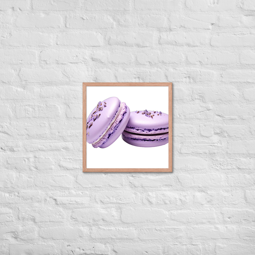 Lavender Macaron Framed poster 🤤 from Yumify.AI