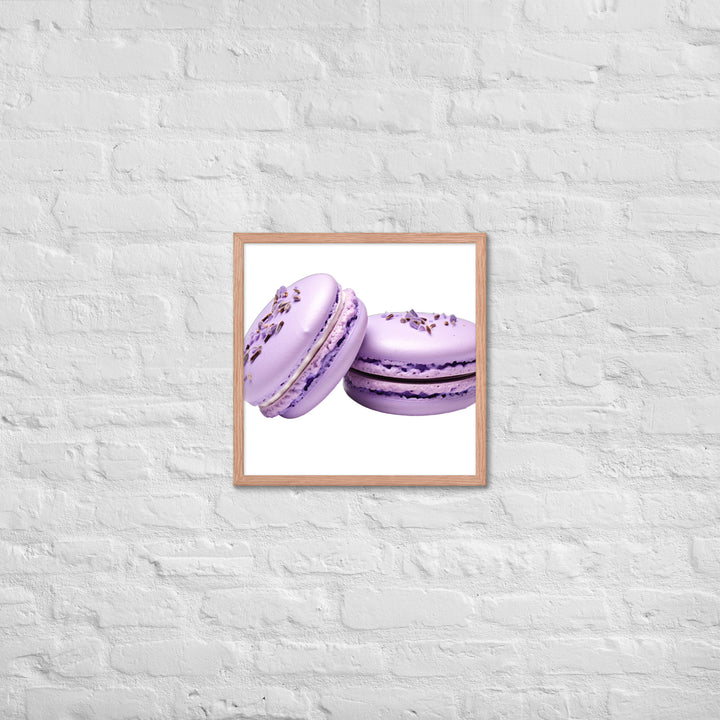 Lavender Macaron Framed poster 🤤 from Yumify.AI