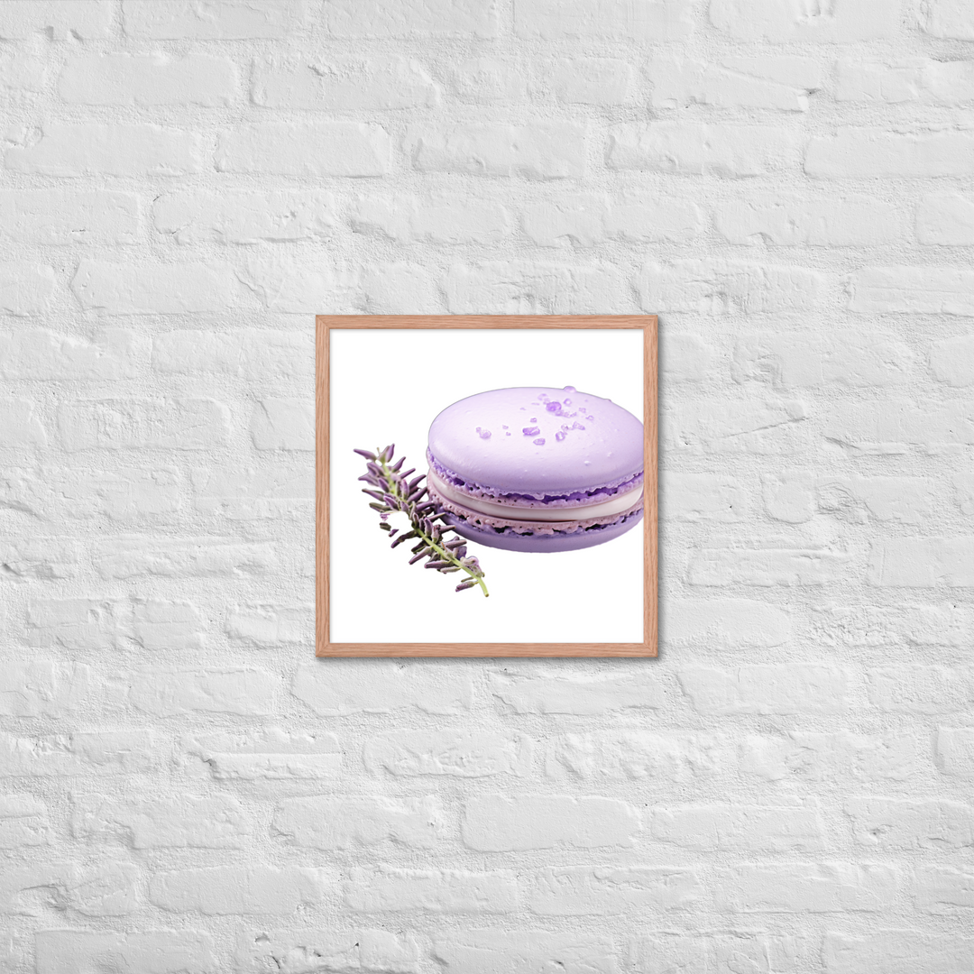 Lavender Macaron Framed poster 🤤 from Yumify.AI