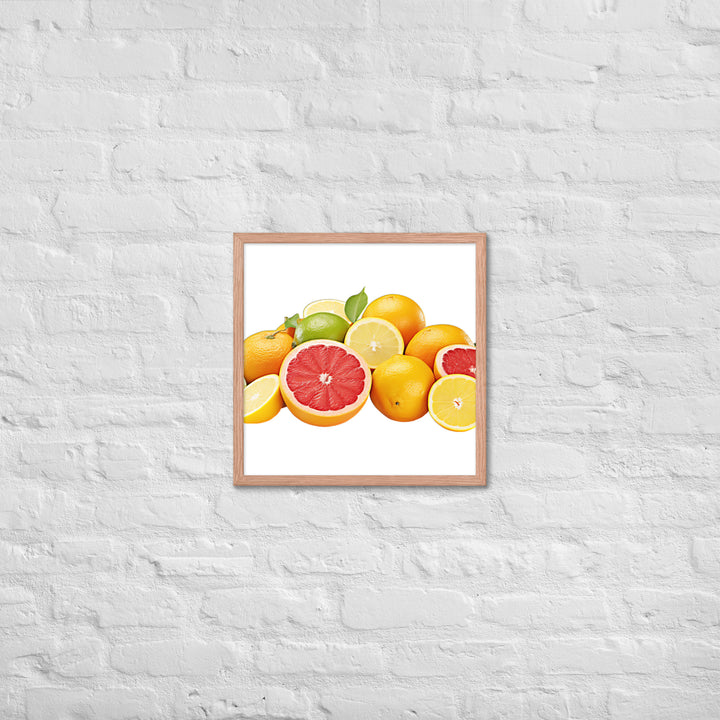 Tangy Citrus Medle Framed poster 🤤 from Yumify.AI