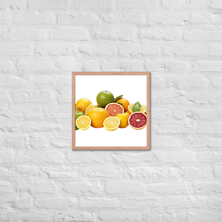 Tangy Citrus Medle Framed poster 🤤 from Yumify.AI