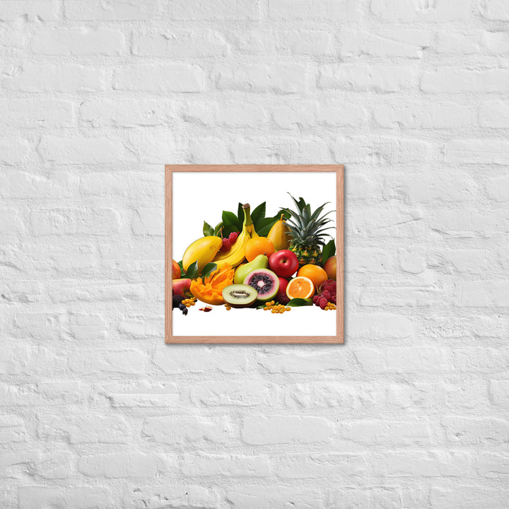 Exotic Tropical Fruits Framed poster 🤤 from Yumify.AI