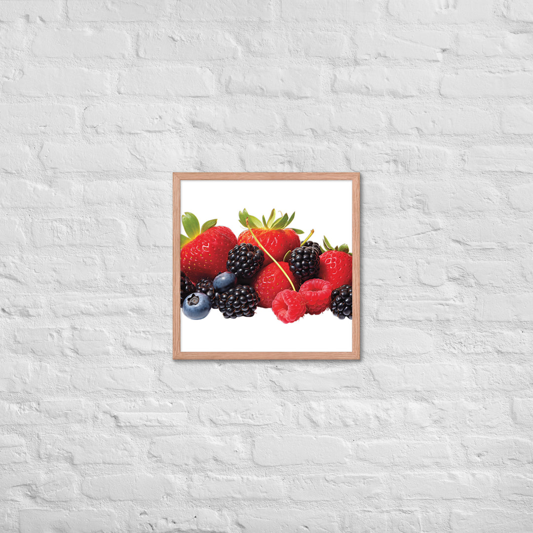 Berry Delight Assortment Framed poster 🤤 from Yumify.AI