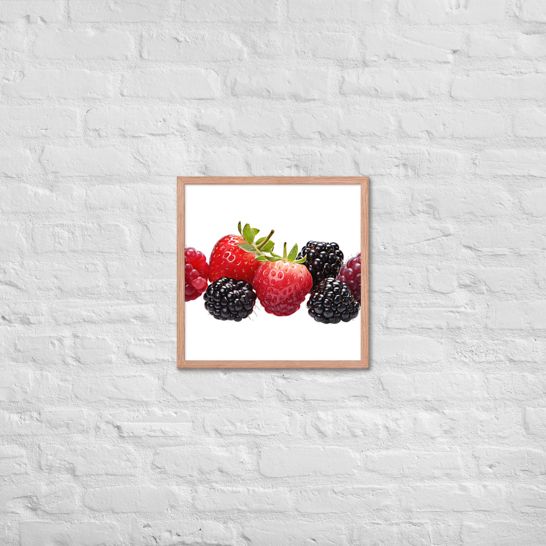 Berry Delight Assortment Framed poster 🤤 from Yumify.AI