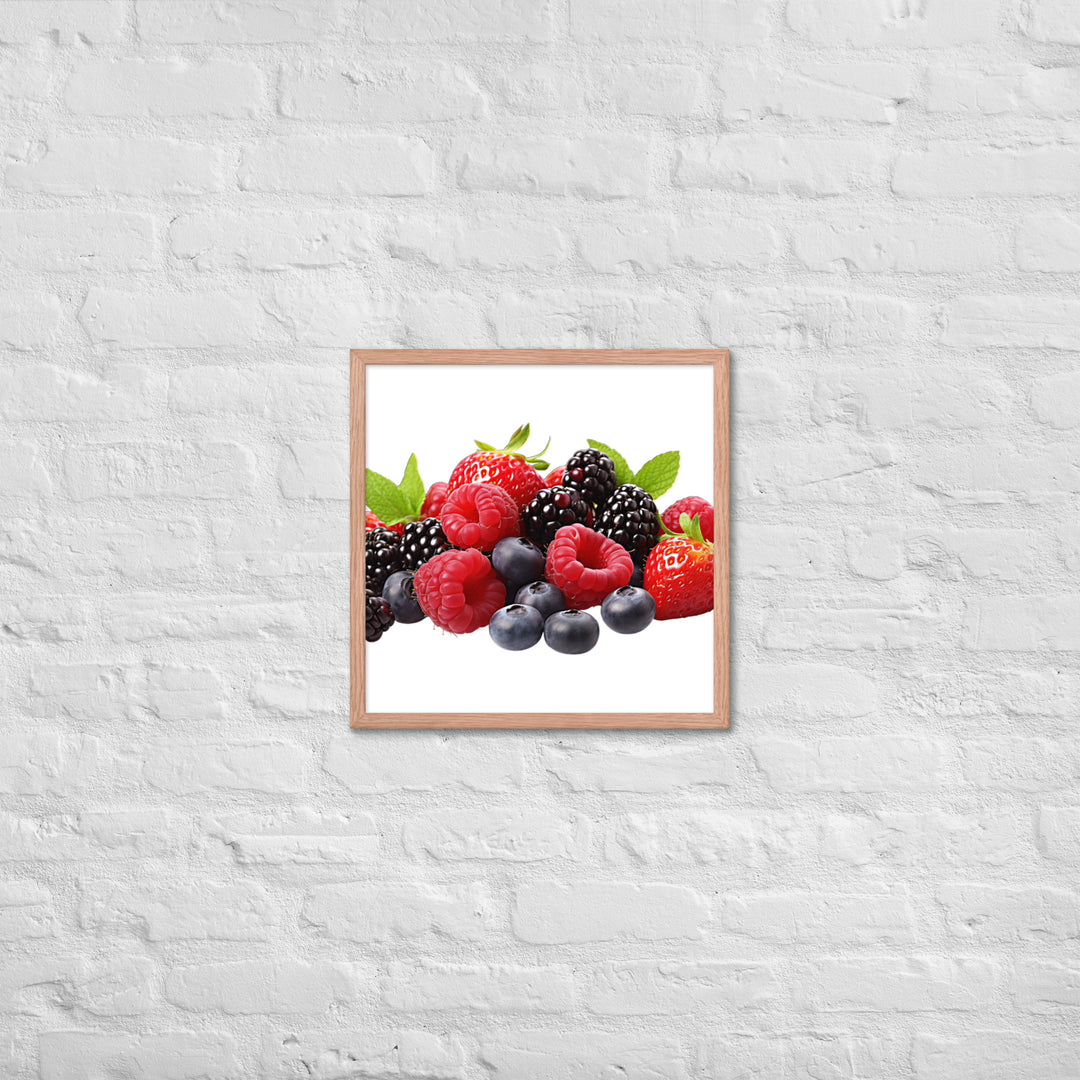 Berry Delight Assortment Framed poster 🤤 from Yumify.AI