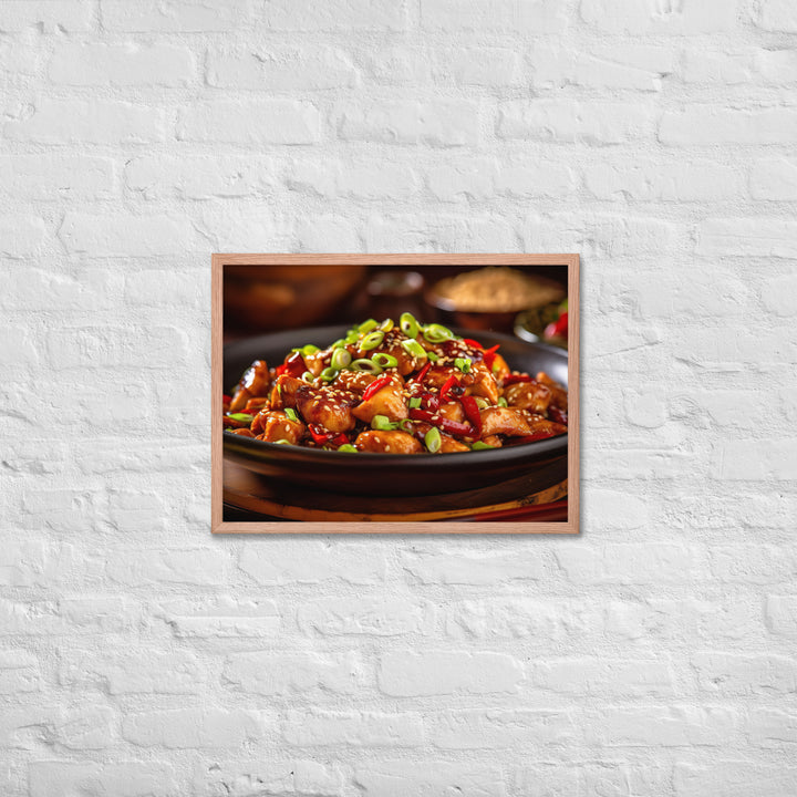 Kung Pao Chicken Framed poster 🤤 from Yumify.AI