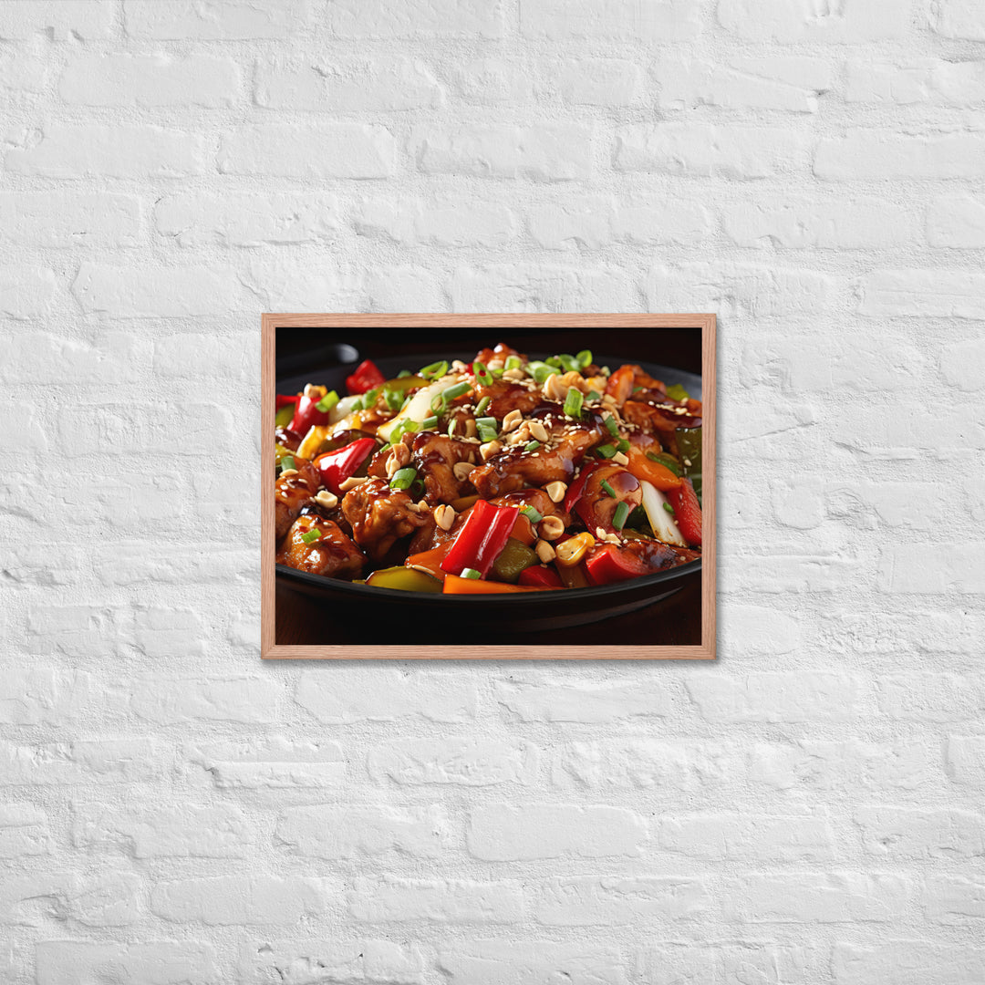 Kung Pao Chicken Framed poster 🤤 from Yumify.AI