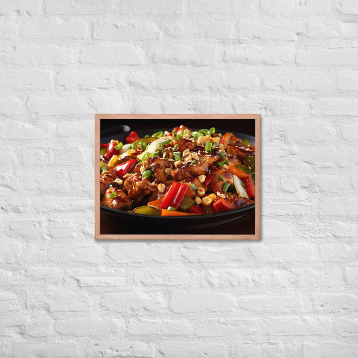 Kung Pao Chicken Framed poster 🤤 from Yumify.AI