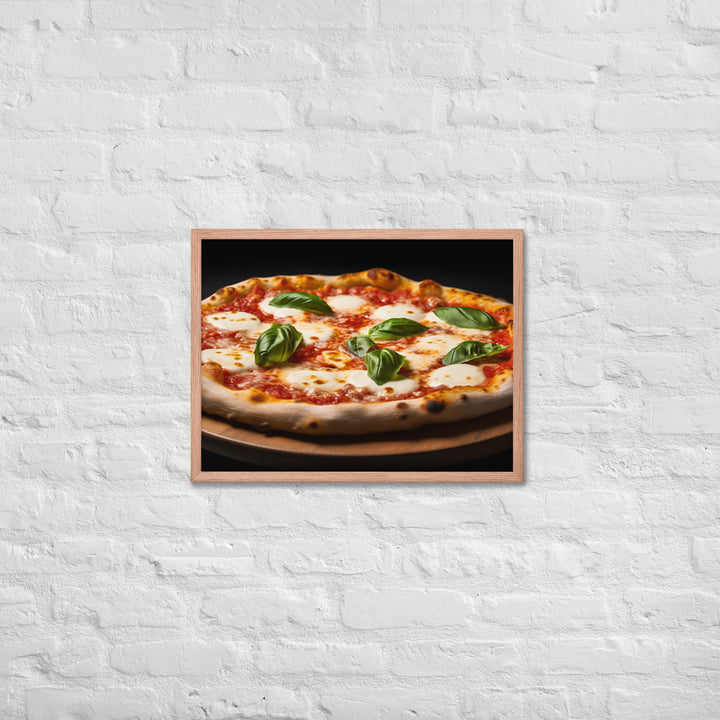 Pizza Margherita Framed poster 🤤 from Yumify.AI
