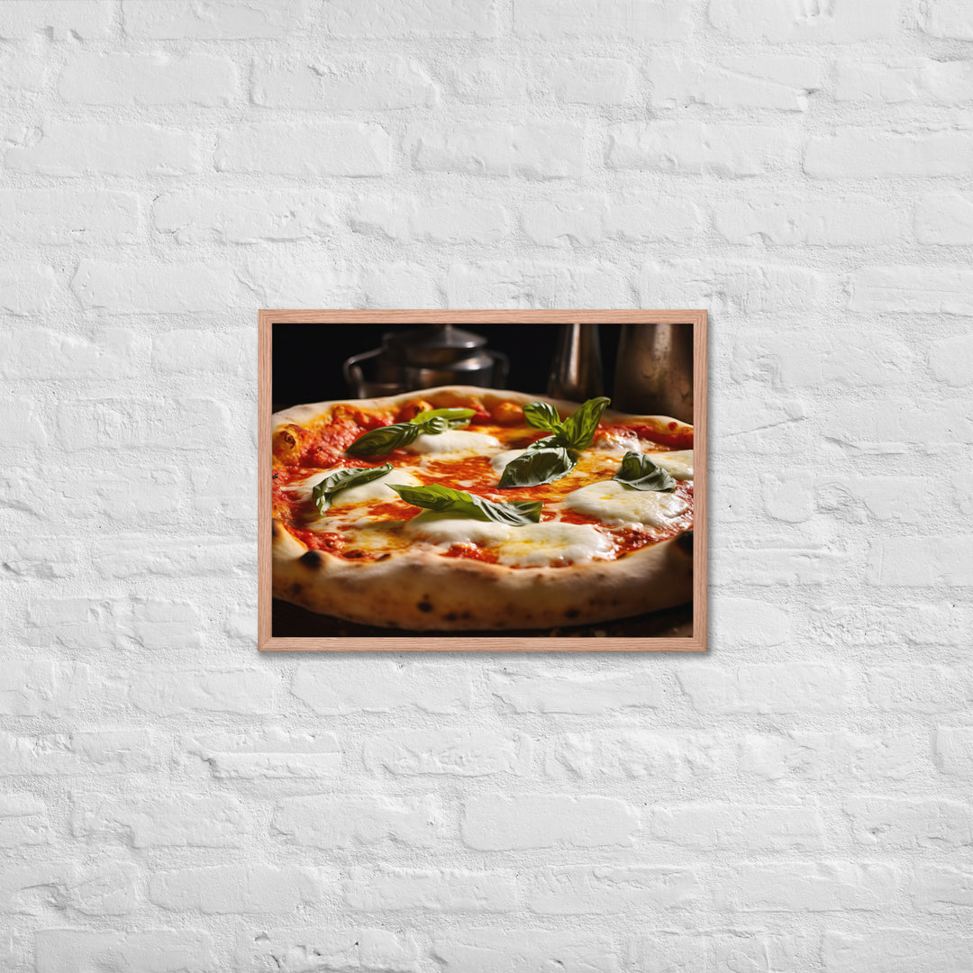 Pizza Margherita Framed poster 🤤 from Yumify.AI