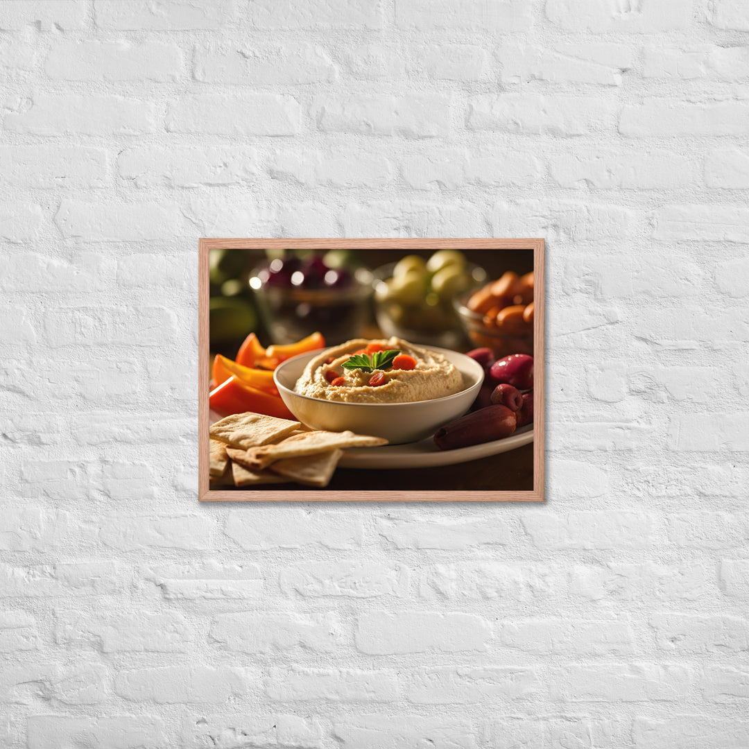 Hummus Framed poster 🤤 from Yumify.AI