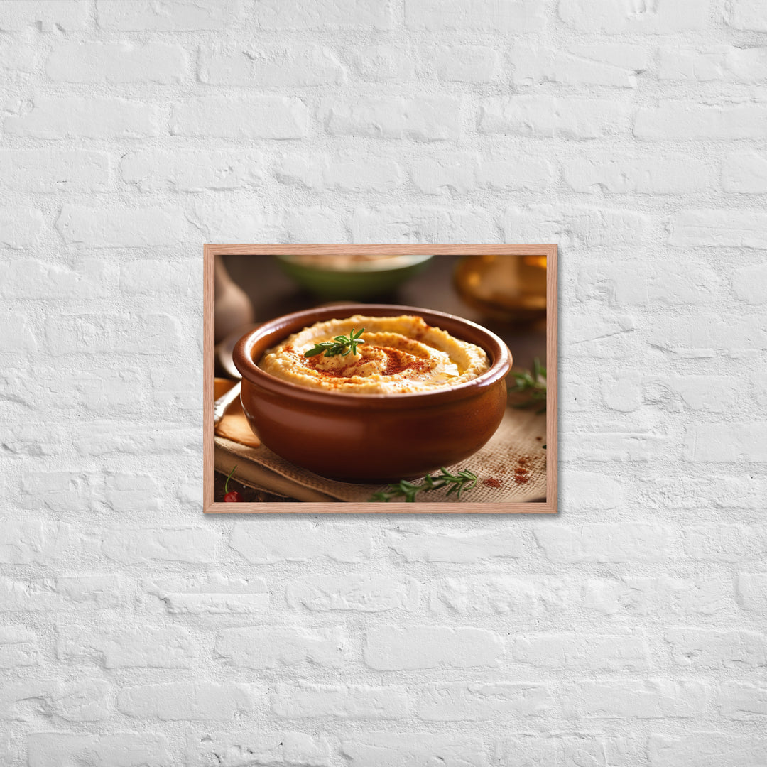 Hummus Framed poster 🤤 from Yumify.AI