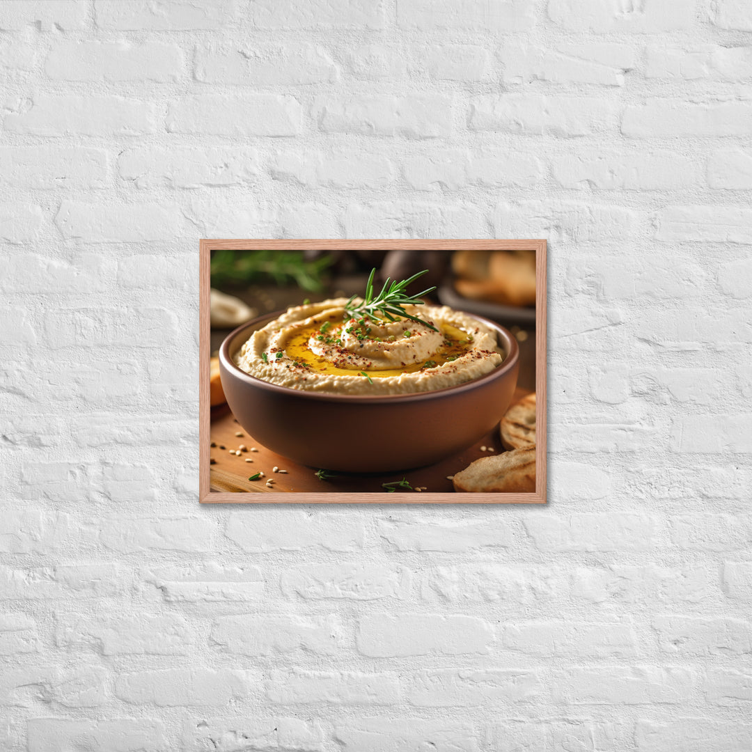 Hummus Framed poster 🤤 from Yumify.AI