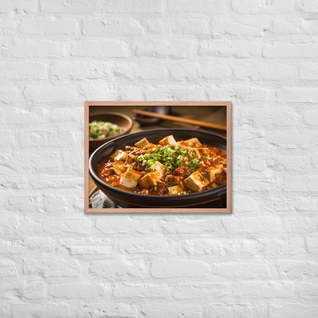 Mapo Tofu Framed poster 🤤 from Yumify.AI