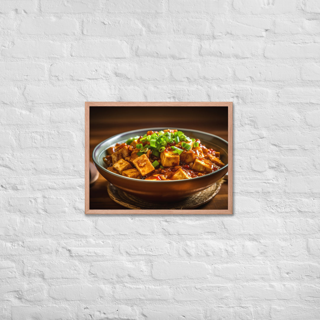 Mapo Tofu Framed poster 🤤 from Yumify.AI