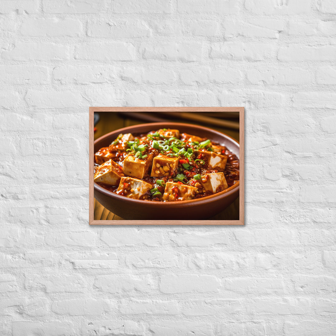 Mapo Tofu Framed poster 🤤 from Yumify.AI