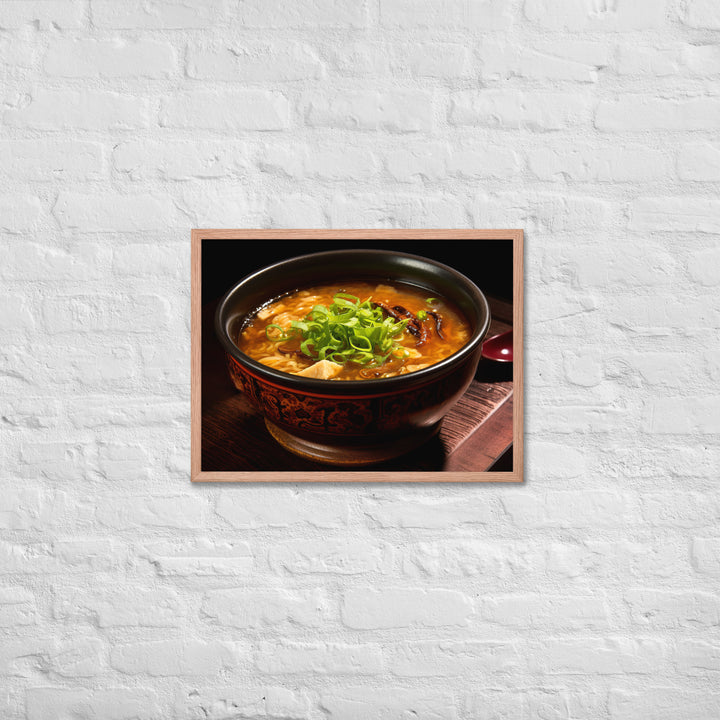 Hot and Sour Soup Framed poster 🤤 from Yumify.AI