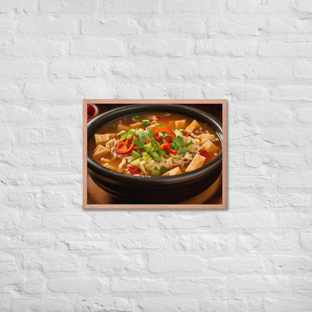 Hot and Sour Soup Framed poster 🤤 from Yumify.AI