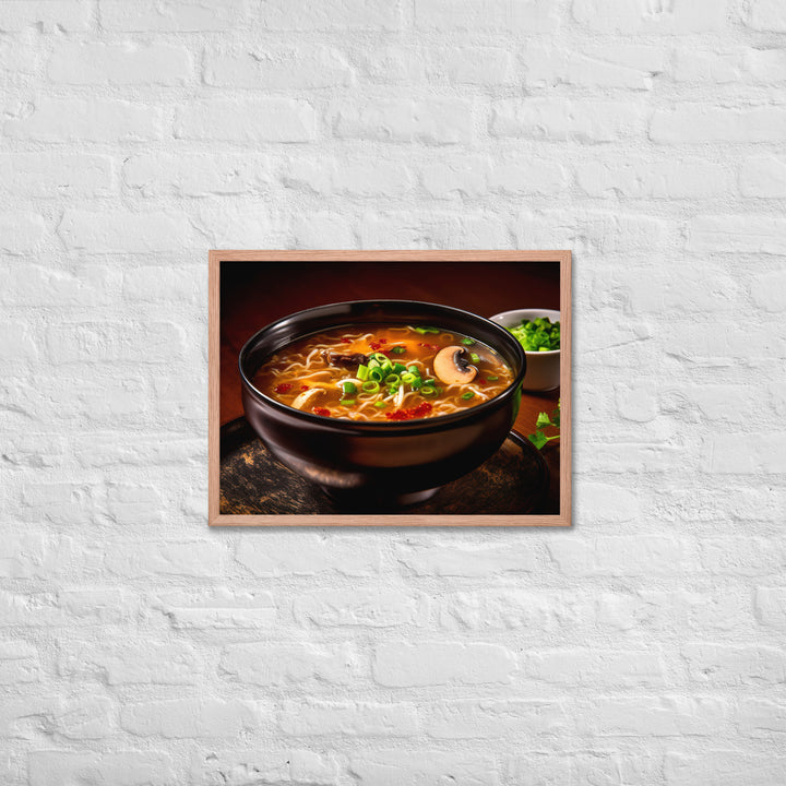 Hot and Sour Soup Framed poster 🤤 from Yumify.AI