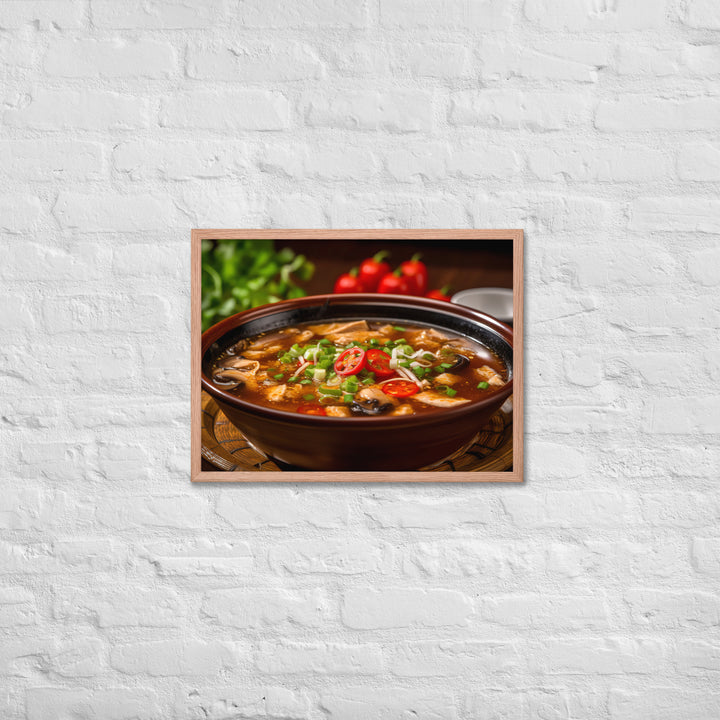 Hot and Sour Soup Framed poster 🤤 from Yumify.AI