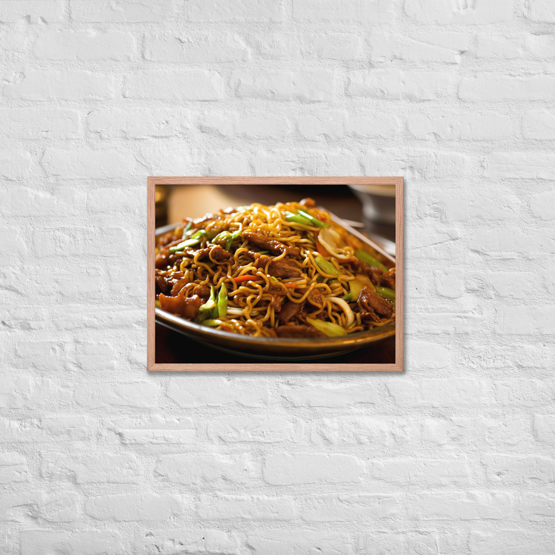 Chow Mein Framed poster 🤤 from Yumify.AI