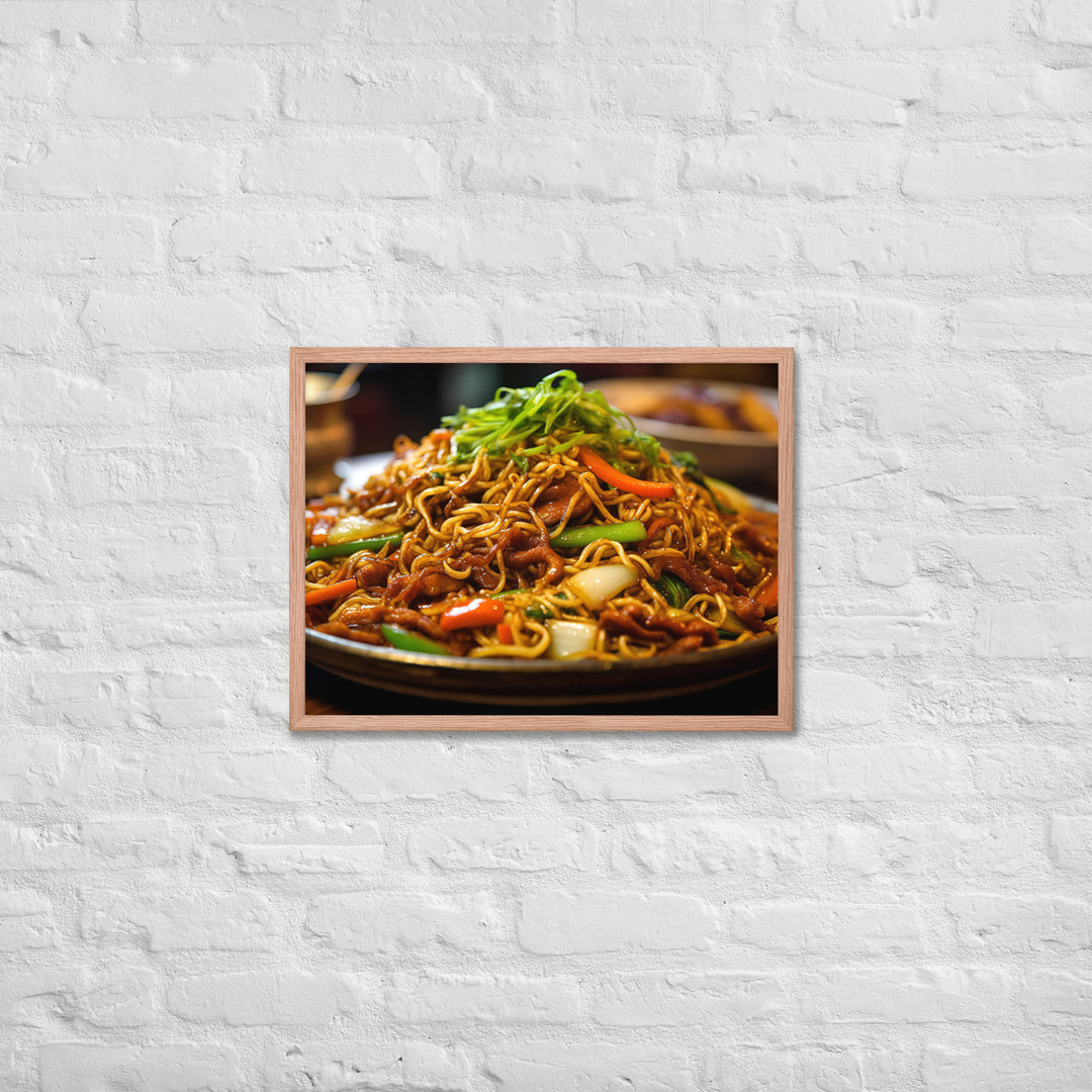 Chow Mein Framed poster 🤤 from Yumify.AI