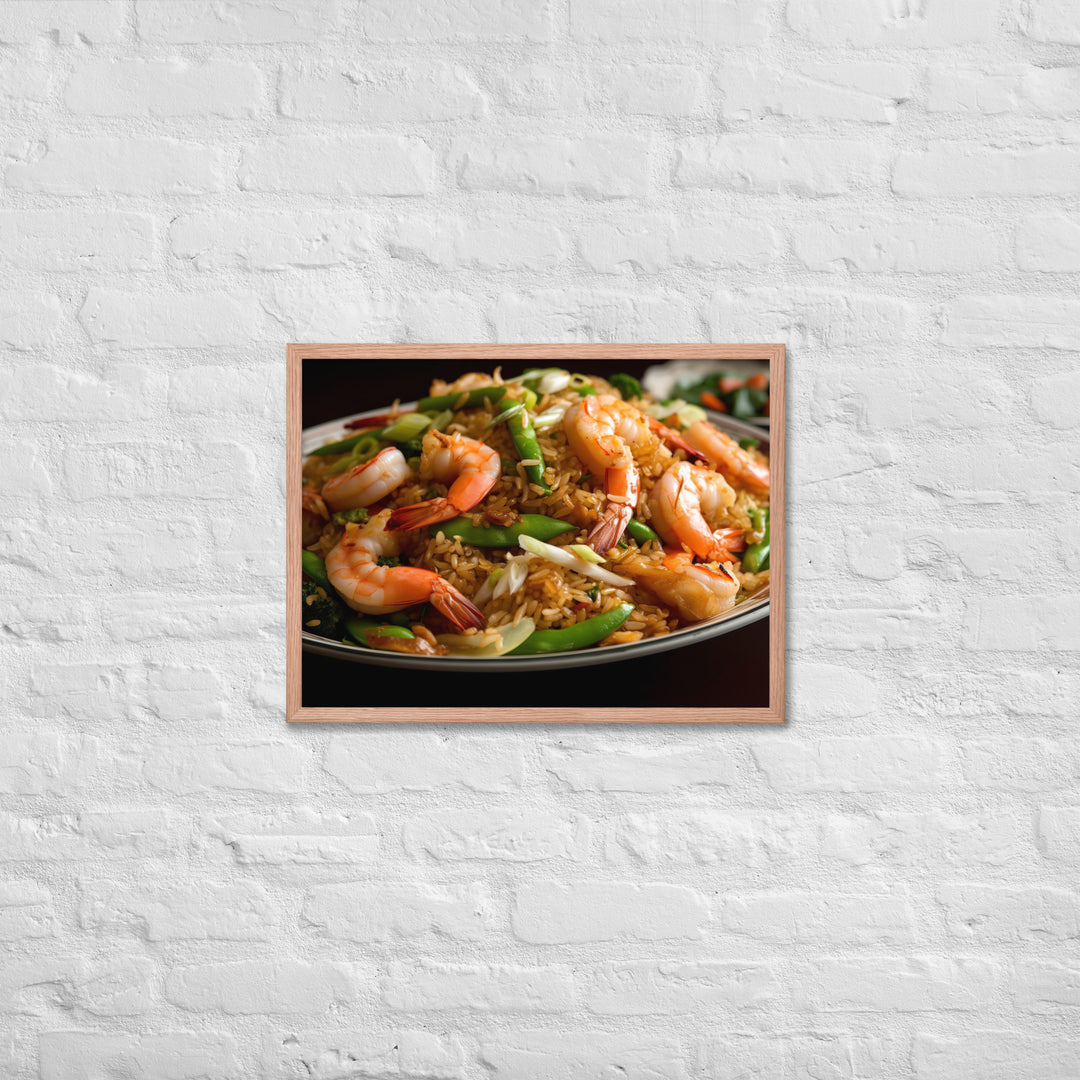 Yangzhou fried rice Framed poster 🤤 from Yumify.AI