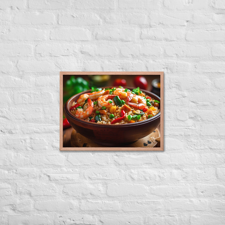 Yangzhou fried rice Framed poster 🤤 from Yumify.AI
