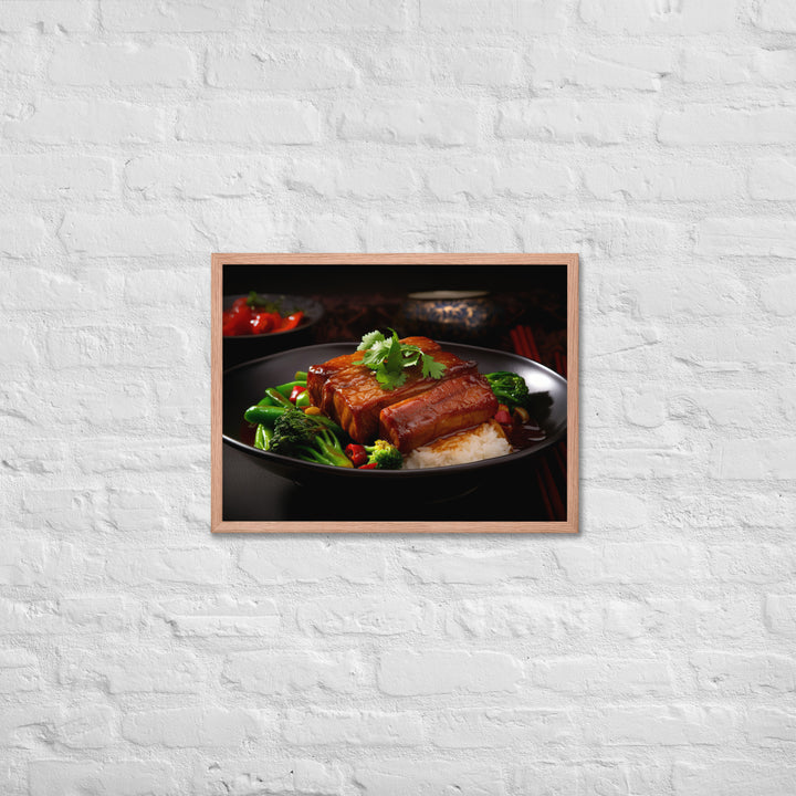 Braised Pork Belly Framed poster 🤤 from Yumify.AI