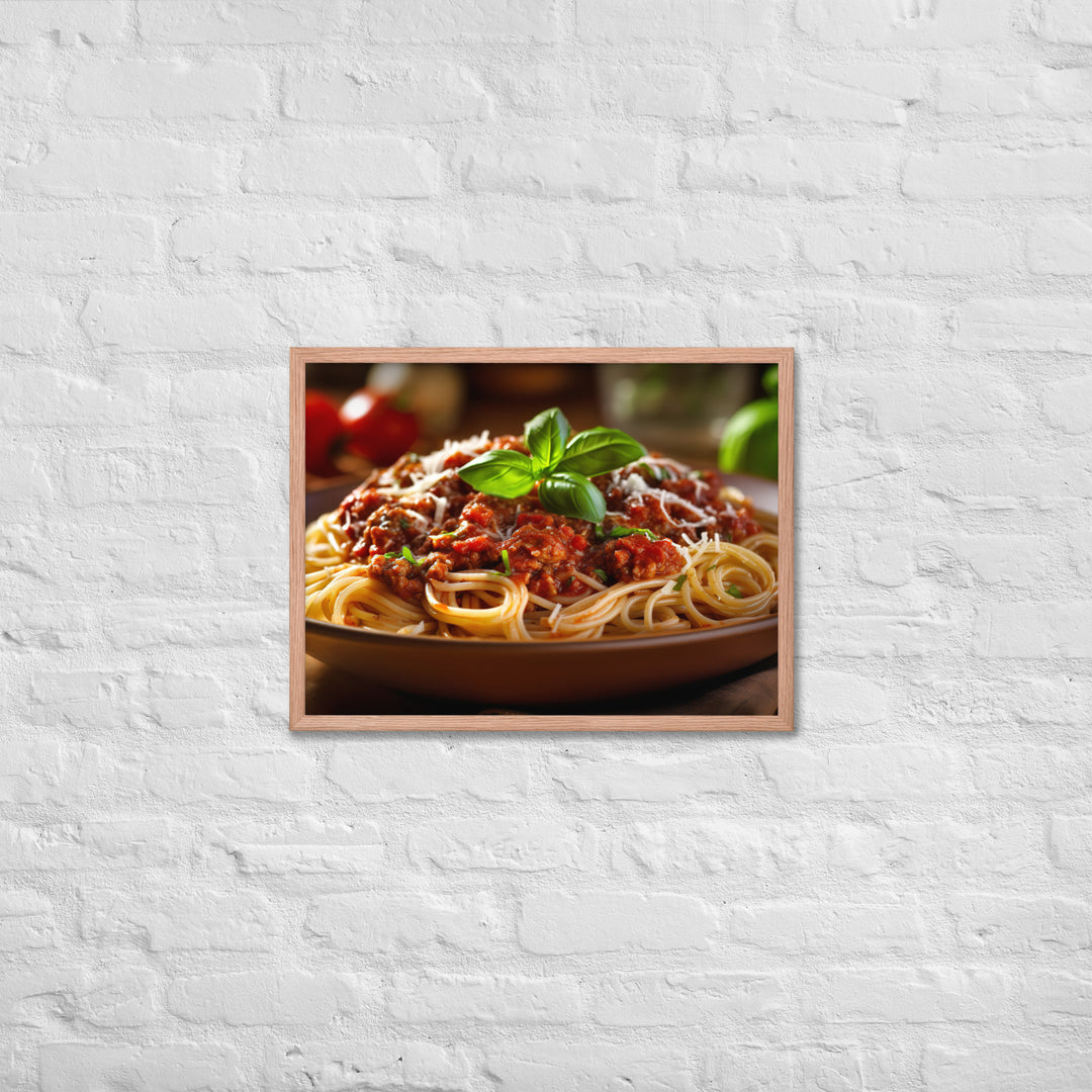 Spaghetti Bolognese Framed poster 🤤 from Yumify.AI