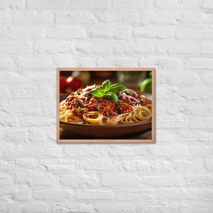 Spaghetti Bolognese Framed poster 🤤 from Yumify.AI