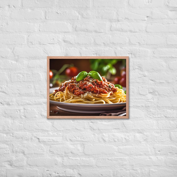 Spaghetti Bolognese Framed poster 🤤 from Yumify.AI