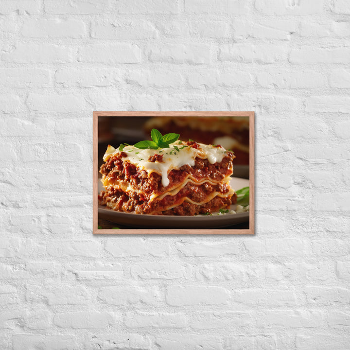 Lasagna Framed poster 🤤 from Yumify.AI