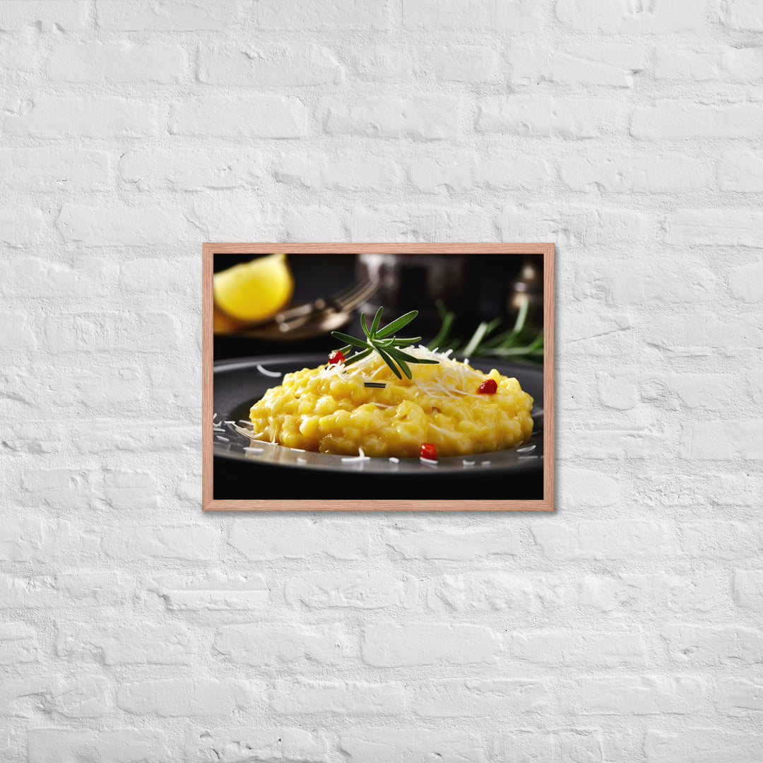 Risotto alla Milanese Framed poster 🤤 from Yumify.AI