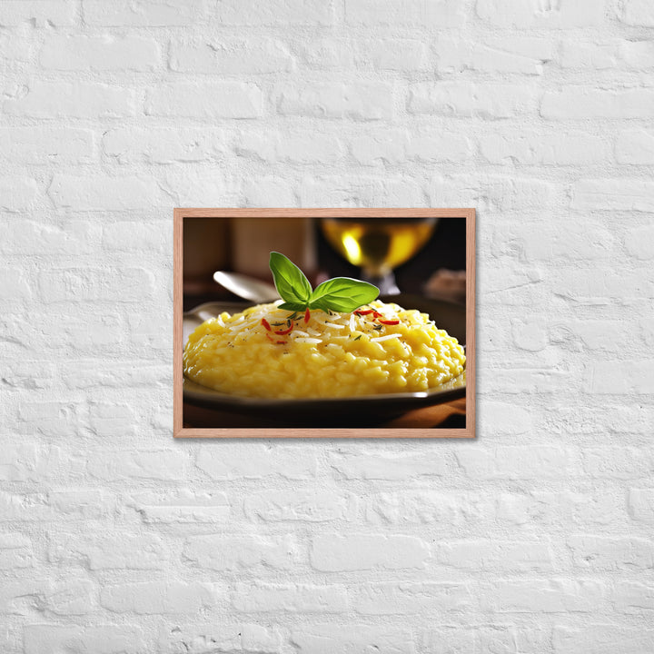 Risotto alla Milanese Framed poster 🤤 from Yumify.AI