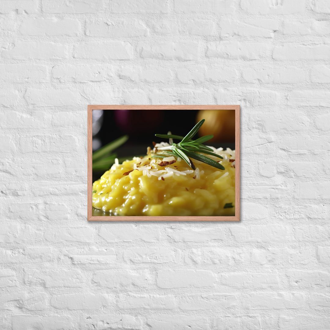 Risotto alla Milanese Framed poster 🤤 from Yumify.AI