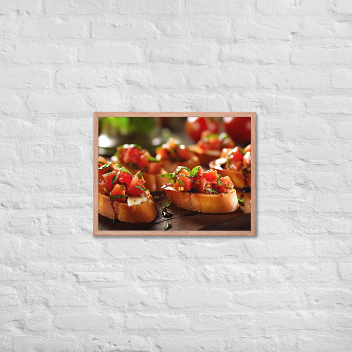 Bruschetta Framed poster 🤤 from Yumify.AI