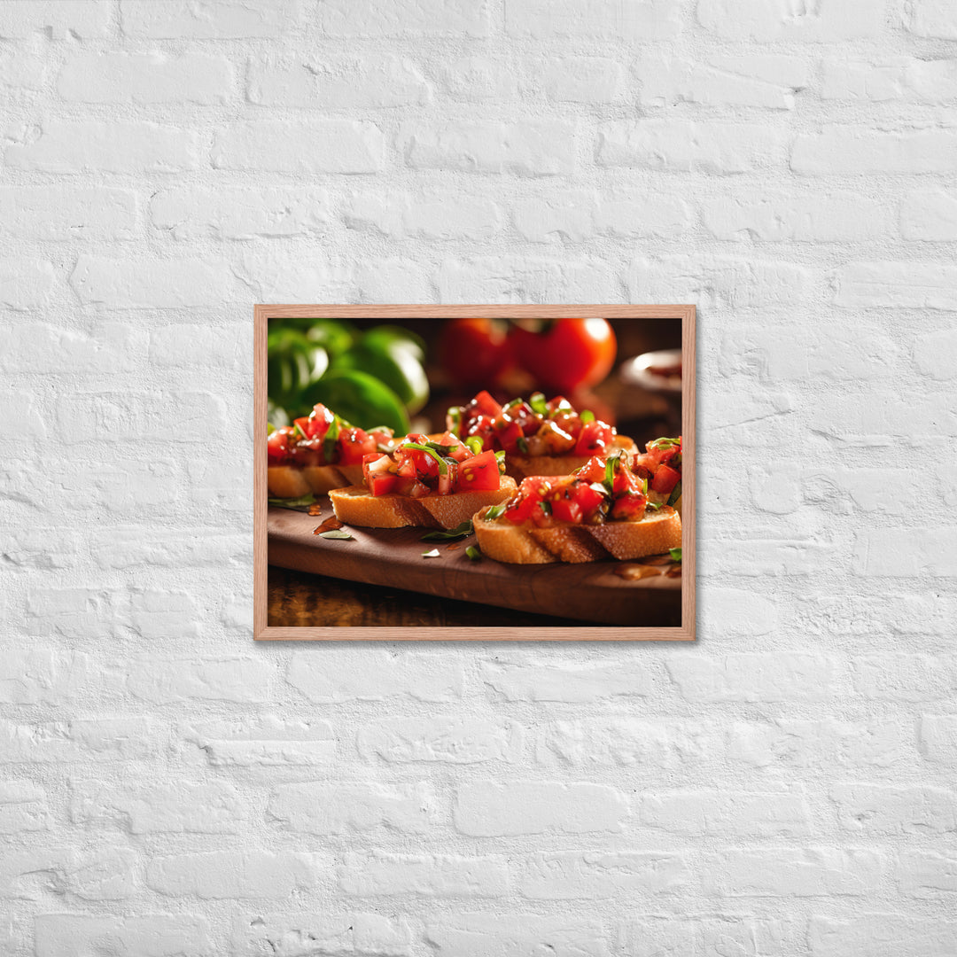 Bruschetta Framed poster 🤤 from Yumify.AI