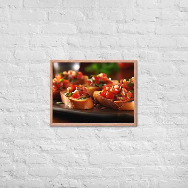 Bruschetta Framed poster 🤤 from Yumify.AI