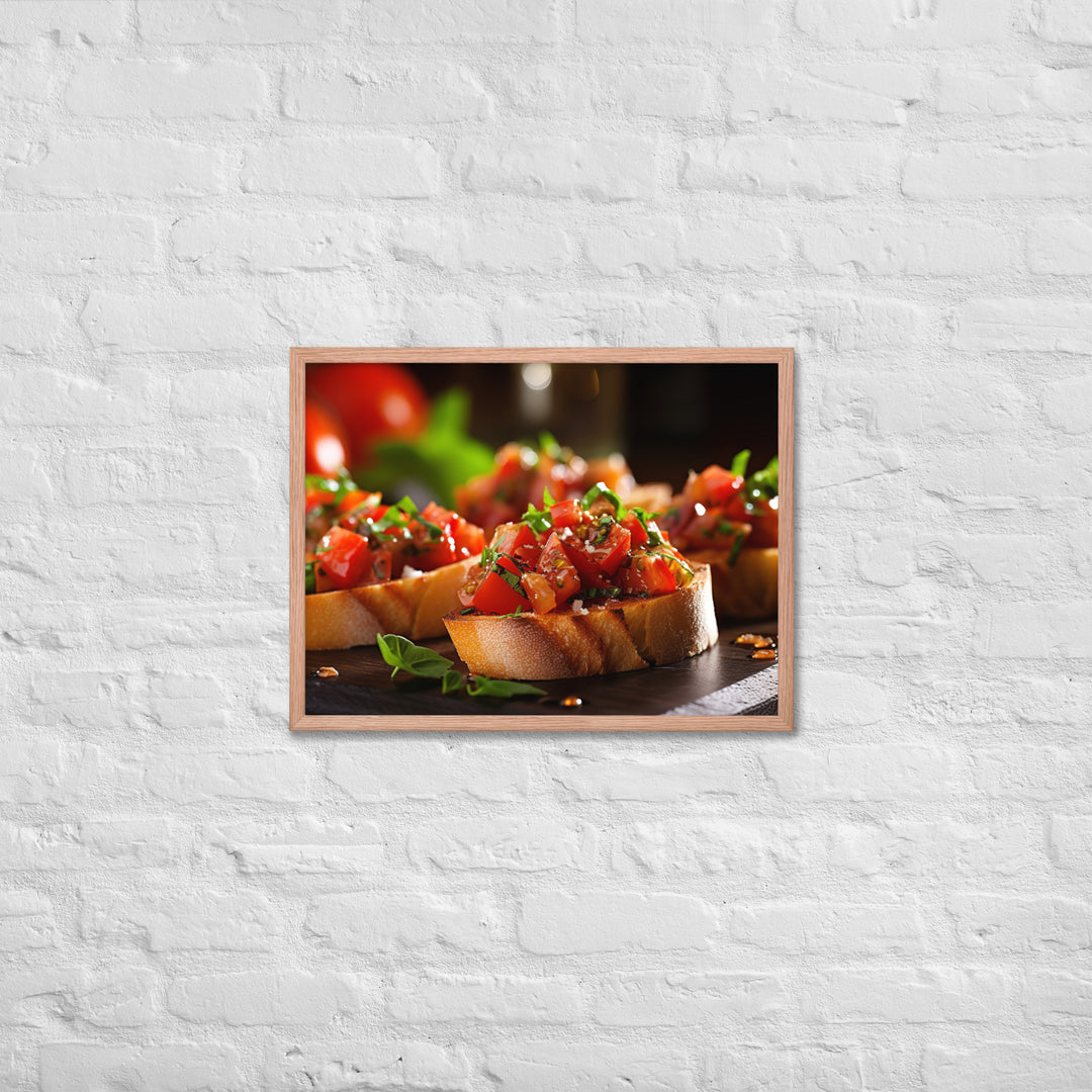 Bruschetta Framed poster 🤤 from Yumify.AI