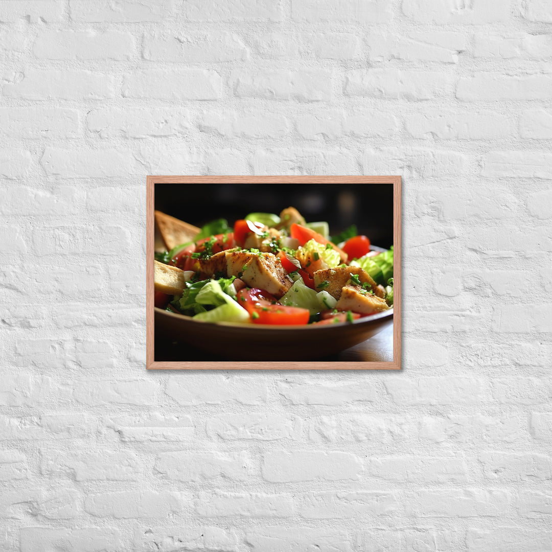 Fattoush Framed poster 🤤 from Yumify.AI