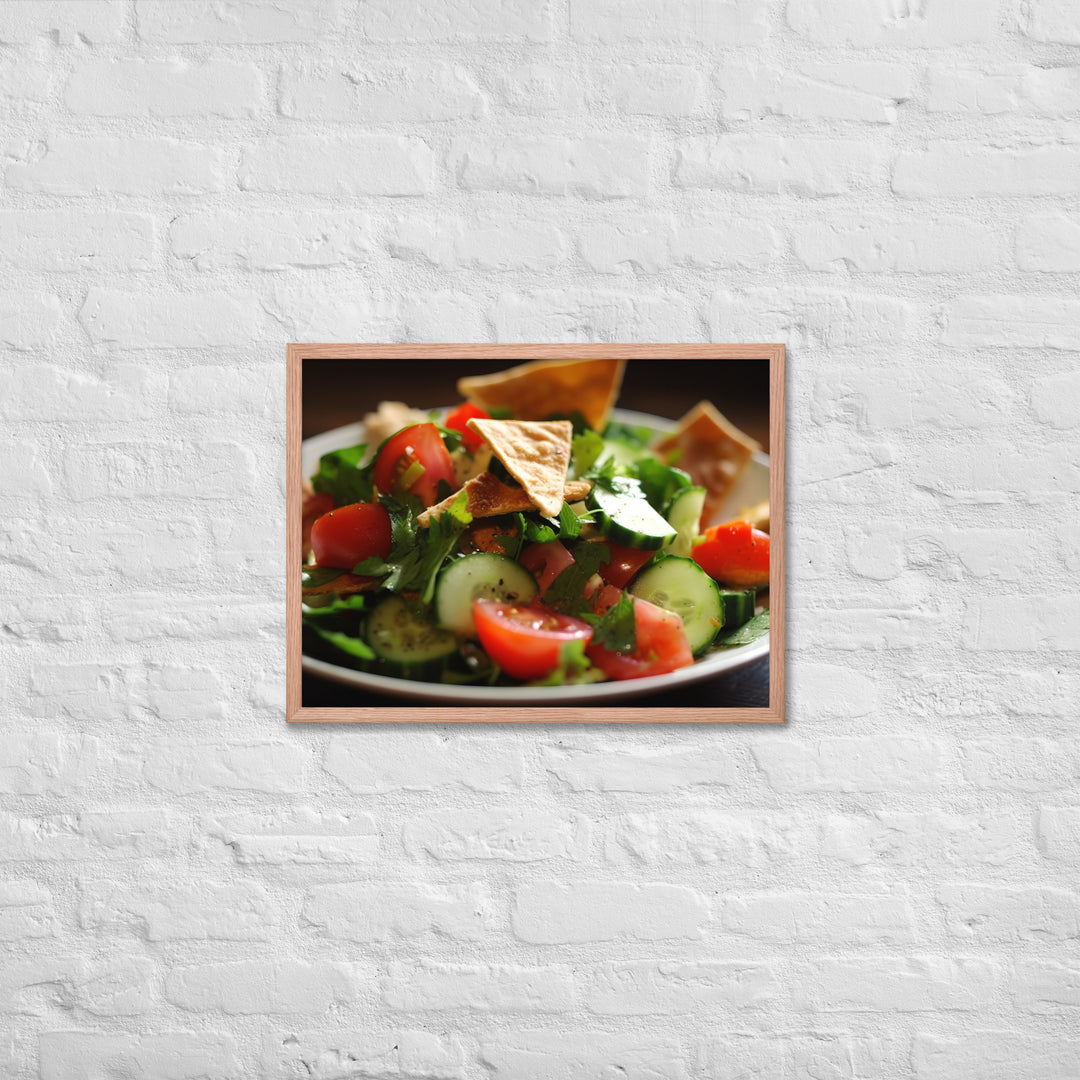 Fattoush Framed poster 🤤 from Yumify.AI