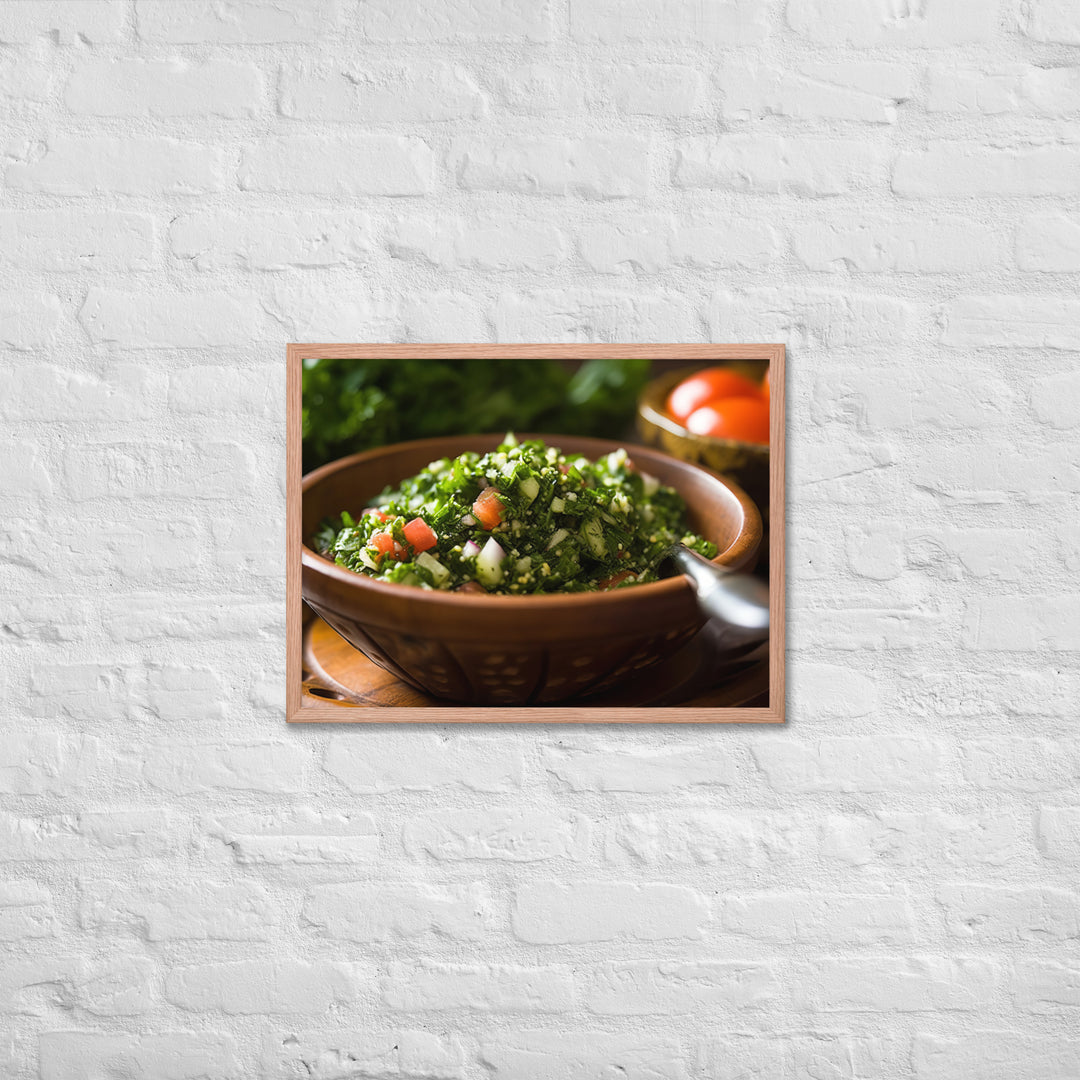 Tabbouleh Framed poster 🤤 from Yumify.AI